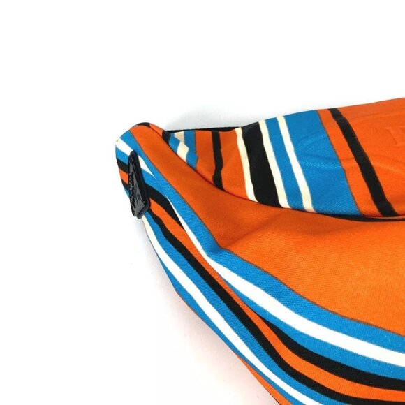 Auth PRADA 2VY007 stripe Triangle Bayadere bag crossbody Shoulder Bag - Picture 8 of 16